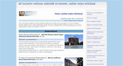 Desktop Screenshot of hotelszallasteljesellatassal.hu