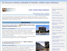 Tablet Screenshot of hotelszallasteljesellatassal.hu
